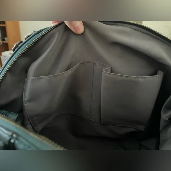 Coach Madison Embossed Croc Sophia Satchel - Picture 13 of 14